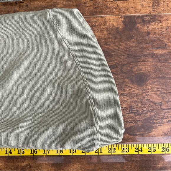 NWT Cupio Ribbed Blouse Top Medium Light Green Relaxed Fit Boho Cottagecore Cozy - Picture 4 of 7